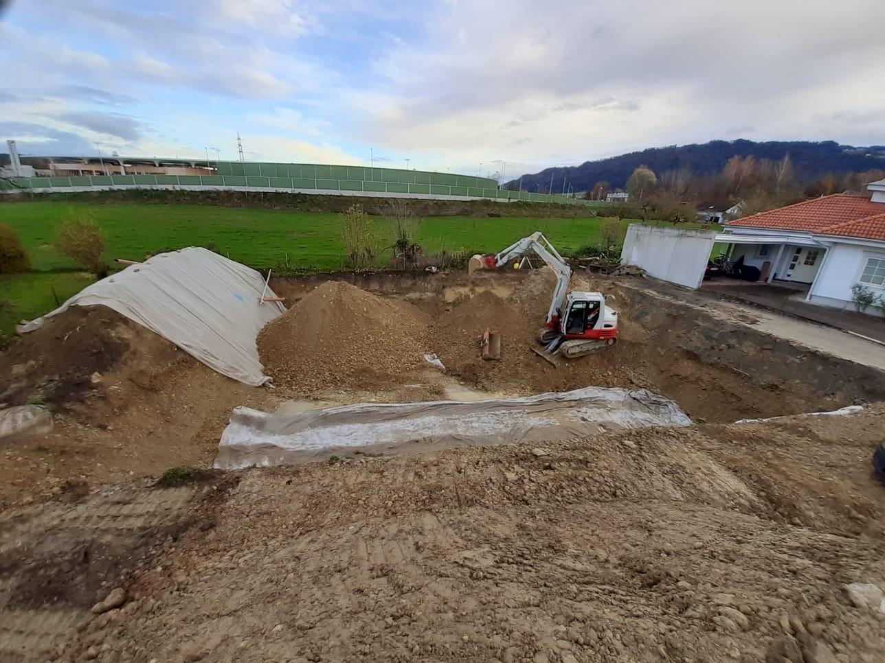 Jochum Erdbau und Transporte, Aushubarbeiten, Hörbranz, Bezirk Bregenz