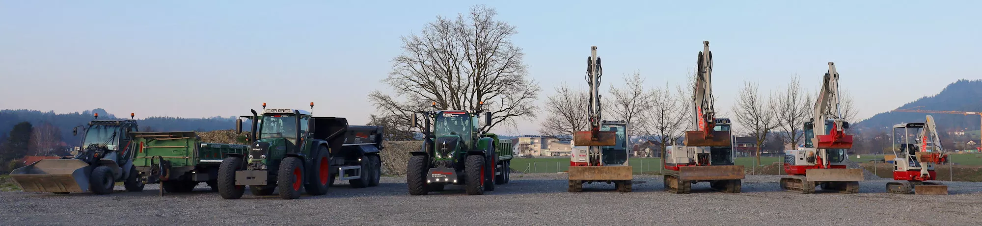 Jochum Erdbau und Transporte, Fuhrpark, Bagger, Kipplader, Schaufel, Leiblachtal, Hörbranz